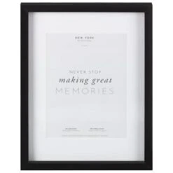 B&M A4 New York Box Photo Frame - Black