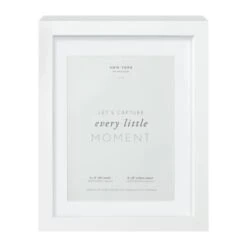B&M New York Box Photo Frame - 6 X 8" - White -B&M 396447 new york box frame mounted 8x10 white