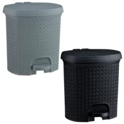 B&M Knit Peddle Bin - Grey -B&M 400122 400123 knit peddle bin