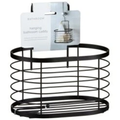 B&M Hanging Shower Caddy - Black -B&M 401804 black hanging caddy 2